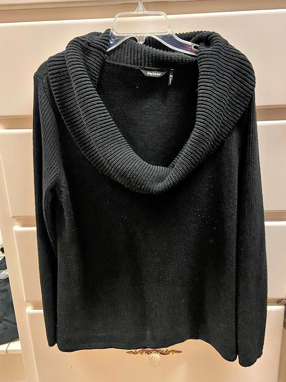 Soft Joie Cowl Neck Sweater in Black
